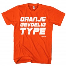 Oranje gevoelig type Heren shirt
